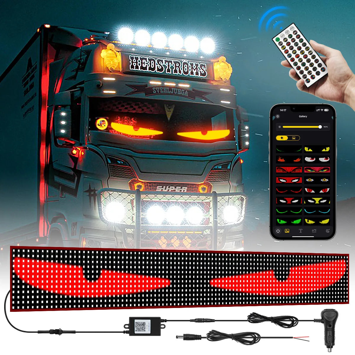 Dynamic Animated Devil Eye LED Panel