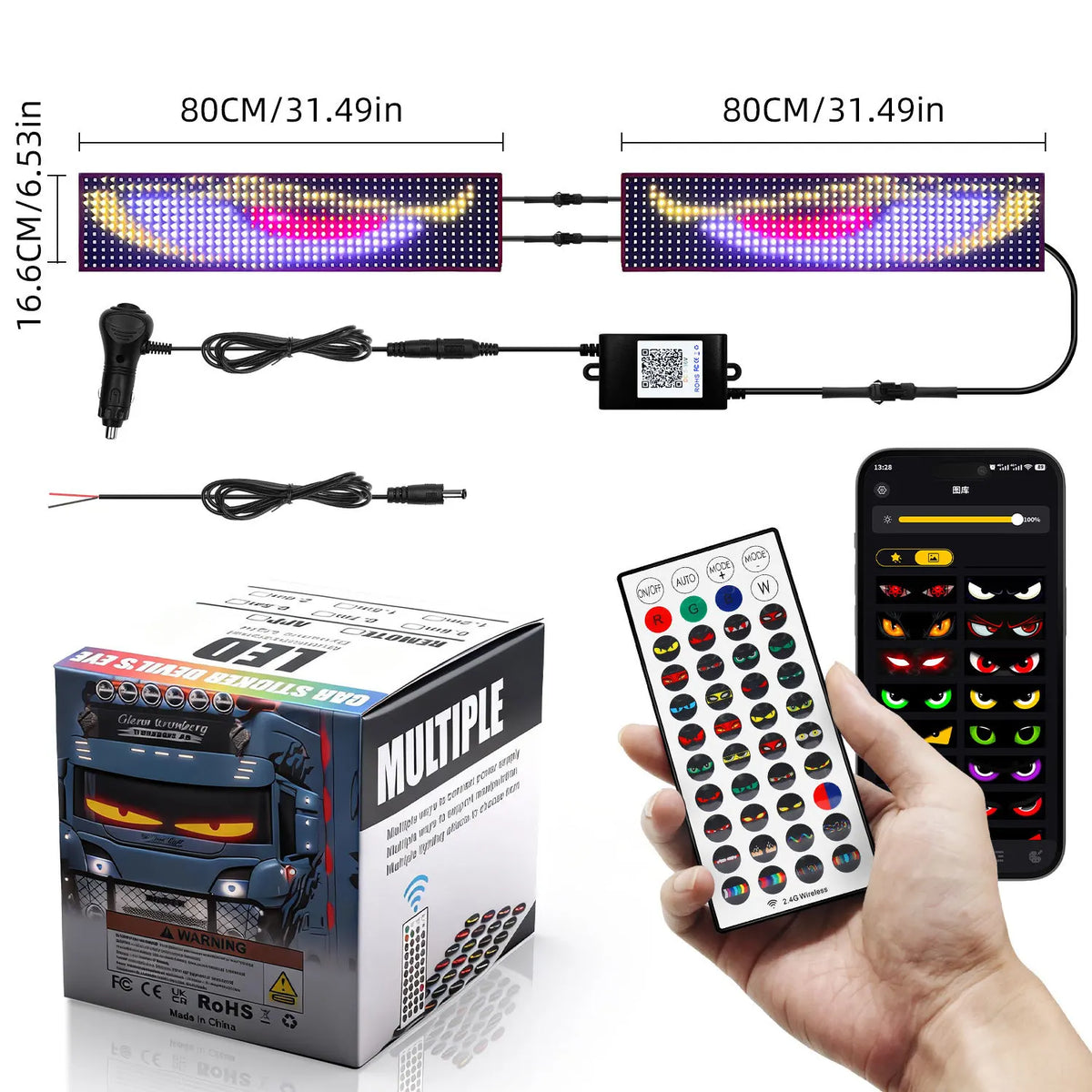 Dynamic Animated Devil Eye LED Panel