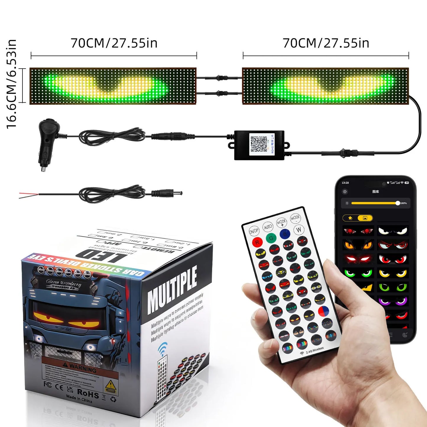 Dynamic Animated Devil Eye LED Panel